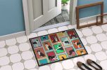 Lots of Boston Terrier Doormat Front Door Mat Indoor Outdoor Rugs for Entryway, Non Slip Washable Low Pile, 24H X 36W