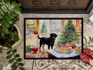 Rottweiler Christmas Cookies Doormat Front Door Mat Indoor Outdoor Rugs for Entryway, Non Slip Washable Low Pile, 24H X 36W