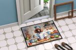 Chocolate Poodle The Chef Doormat Front Door Mat Indoor Outdoor Rugs for Entryway, Non Slip Washable Low Pile, 24H X 36W