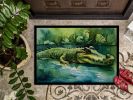 Crocodile Doormat Front Door Mat Indoor Outdoor Rugs for Entryway, Non Slip Washable Low Pile, 24H X 36W