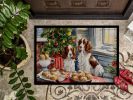 Welsh Springer Spaniel Christmas Cookies Doormat Front Door Mat Indoor Outdoor Rugs for Entryway, Non Slip Washable Low Pile, 24H X 36W