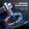 VEVOR Massage Gun Deep Tissue, Percussion Muscle Massager for Athletes - with 5 Speed Levels & 6 Massage Heads, 7.4V 2500mAh Batteries