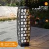 Solar Powered Outdoor Floor Lamp,Outdoor Solar Lanterns,Waterproof Weather Resistant Patio Light for Backyard,Porch, Garden, Patio, Deck Decoration