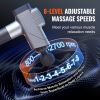 VEVOR Massage Gun Deep Tissue, Percussion Muscle Massager for Athletes - with 8 Speed Levels & 6 Massage Heads, 16V 2500mAh Batteries