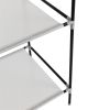 71" Portable Closet Wardrobe Clothes Rack Storage Organizer with Shelf Black