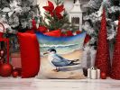 Tern Resting Throw Pillow Machine Washable, Indoor Outdoor Decorative Pillow for Couch, Bed or Patio, 14Hx14W