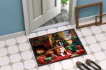 Boxer Cozy Christmas Doormat Front Door Mat Indoor Outdoor Rugs for Entryway, Non Slip Washable Low Pile, 24H X 36W