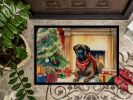 Bullmastiff Cozy Christmas Doormat Front Door Mat Indoor Outdoor Rugs for Entryway, Non Slip Washable Low Pile, 24H X 36W