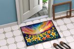 Daffodils in Color Doormat Front Door Mat Indoor Outdoor Rugs for Entryway, Non Slip Washable Low Pile, 24H X 36W