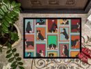 Lots of Bernese Mountain Dog Doormat Front Door Mat Indoor Outdoor Rugs for Entryway, Non Slip Washable Low Pile, 24H X 36W