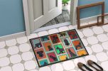 Lots of Black Schnauzer Doormat Front Door Mat Indoor Outdoor Rugs for Entryway, Non Slip Washable Low Pile, 24H X 36W