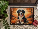 Bernese Mountain Dog Fall Doormat Front Door Mat Indoor Outdoor Rugs for Entryway, Non Slip Washable Low Pile, 24H X 36W