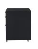 Coleen Black High Gloss & Chrome Finish Cabinet