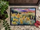 New Mexico Yucca Flower in Watercolor Doormat Front Door Mat Indoor Outdoor Rugs for Entryway, Non Slip Washable Low Pile, 24H X 36W