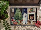 Kuvasz Cozy Christmas Doormat Front Door Mat Indoor Outdoor Rugs for Entryway, Non Slip Washable Low Pile, 24H X 36W