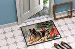 Belgian Tervuren Cozy Christmas Doormat Front Door Mat Indoor Outdoor Rugs for Entryway, Non Slip Washable Low Pile, 24H X 36W