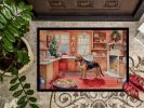 Bloodhound Christmas Cookies Doormat Front Door Mat Indoor Outdoor Rugs for Entryway, Non Slip Washable Low Pile, 24H X 36W