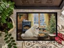 Great Pyrenees Christmas Cookies Doormat Front Door Mat Indoor Outdoor Rugs for Entryway, Non Slip Washable Low Pile, 24H X 36W