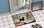 Rottweiler Christmas Cookies Doormat Front Door Mat Indoor Outdoor Rugs for Entryway, Non Slip Washable Low Pile, 24H X 36W