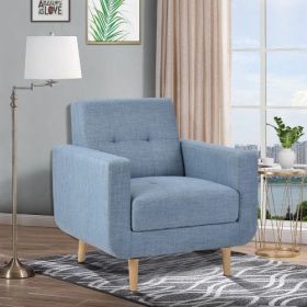 Oris Fur. Modern Upholstered Fabric Accent Arm Lounge Chair for Living Room