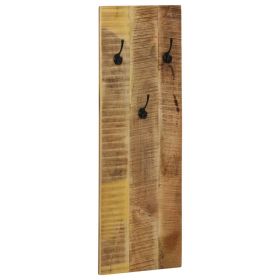 vidaXL Wall-mounted Coat Racks 2 pcs Solid Mango Wood 36x110x3 cm