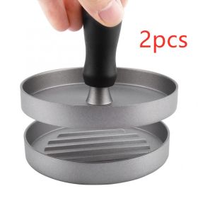 Aluminum alloy hamburger (Option: Black2pcs)