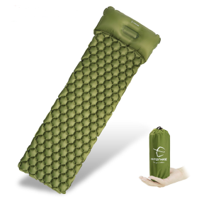 Outdoor Camping Inflatable Honeycomb Mattress Tent Sleeping Mat (Option: Army Green)