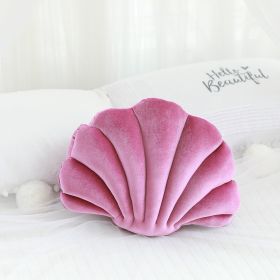 Simulation Shell Pillow Cushion Doll Nap Pillow (Option: Red wine-M)