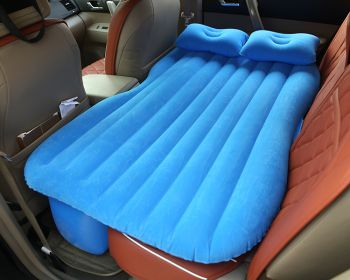 Car Inflatable Bed (Color: Blue)