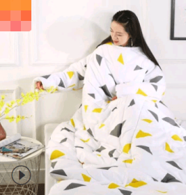 Winter Lazy Quilt with Sleeves (Option: G120X160CM)