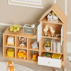 Multi Functional Children's Bookshelf (Option: Burly Wood)