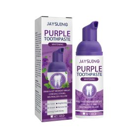 Jaysuing Purple Tooth Whitening Toothpaste, Brightens Teeth Cleans Stains And Relieves Bad Breath Beautiful Teeth Toothpaste (Option: 3pcs)