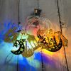 1pc; Eid Al Adha Decorations String Lights; 6.56 Feet 10 LEDs Eid Moon Star Kerosene Lantern Lamp; Battery Operated For Ramadan Outdoor Home Decoratio