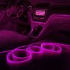 2M Automobile Atmosphere Lamp USB Dark-blue Car Interior Light Strip; LED Car Lights Interior For Dashboard Decorations