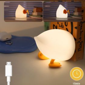 LED Pear Fruit Night Light Cute Rechargeable Dimming Touch Silicone 7 Color Table Lamp Bedroom Bedside Decor Gift Kid Boby Light (Emitting Color: Basic, Ships From: China)