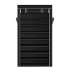 10 Tiers Shoe Rack with Dustproof Cover Closet Shoe Storage Cabinet Organizer RT