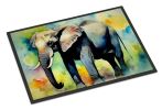 Elephant Doormat Front Door Mat Indoor Outdoor Rugs for Entryway, Non Slip Washable Low Pile, 24H X 36W