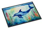 Dolphin Doormat Front Door Mat Indoor Outdoor Rugs for Entryway, Non Slip Washable Low Pile, 24H X 36W