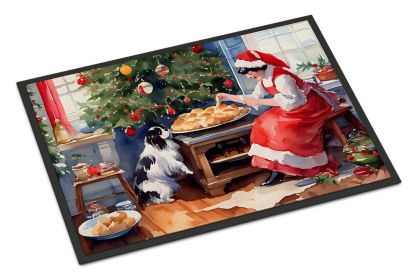 Japanese Chin Christmas Cookies Doormat Front Door Mat Indoor Outdoor Rugs for Entryway, Non Slip Washable Low Pile, 24H X 36W (Default: Default)