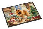 Chow Chow Christmas Cookies Doormat Front Door Mat Indoor Outdoor Rugs for Entryway, Non Slip Washable Low Pile, 24H X 36W