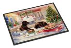 Labrador Retriever Christmas Cookies Doormat Front Door Mat Indoor Outdoor Rugs for Entryway, Non Slip Washable Low Pile, 24H X 36W