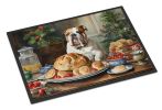 English Bulldog Christmas Cookies Doormat Front Door Mat Indoor Outdoor Rugs for Entryway, Non Slip Washable Low Pile, 24H X 36W