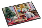 Westie Christmas Cookies Doormat Front Door Mat Indoor Outdoor Rugs for Entryway, Non Slip Washable Low Pile, 24H X 36W