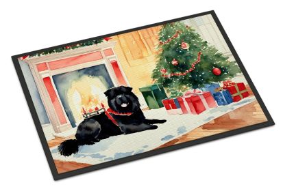 Chow Chow Cozy Christmas Doormat Front Door Mat Indoor Outdoor Rugs for Entryway, Non Slip Washable Low Pile, 24H X 36W (Default: Default)