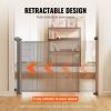 VEVOR Retractable Baby Gate, 34.2" Tall Mesh Baby Gate, Extends up to 76.8" Wide Retractable Gate for Kids or Pets