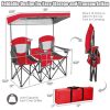 Portable Folding Camping Canopy Chairs with Cup Holder