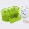 Metal Mesh Pencil Holders Desk Organizer with 9 Compartment Pen Holder Storage