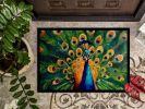 Peacock Doormat Front Door Mat Indoor Outdoor Rugs for Entryway, Non Slip Washable Low Pile, 24H X 36W