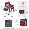 Camping Directors Chair, Heavy Duty,Oversized Portable Folding Chair with Side Table, Pocket for Beach, Fishing,Trip,Picnic,Lawn