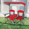 Portable Folding Camping Canopy Chairs with Cup Holder